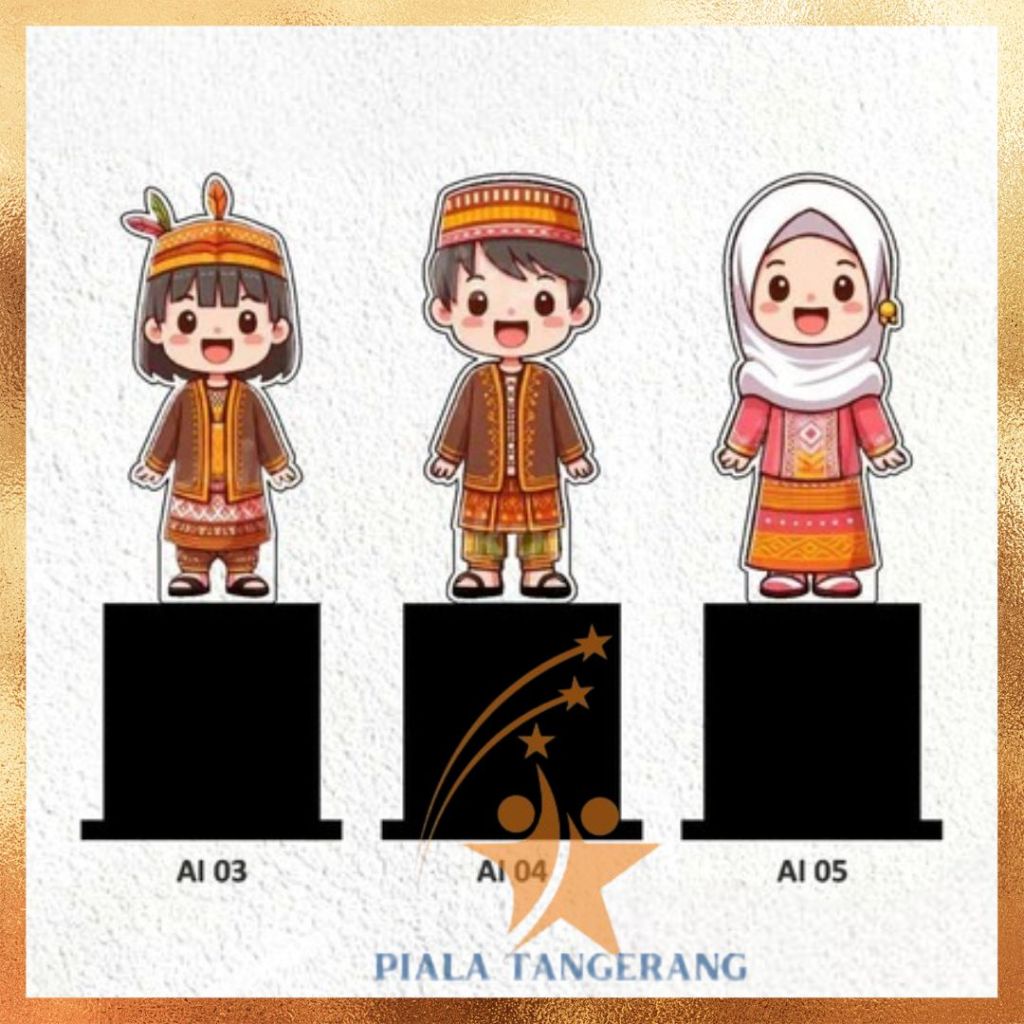 Piala Anak Wisuda Piala Anak Sekolah Piala Agustusan Akrilik Custom