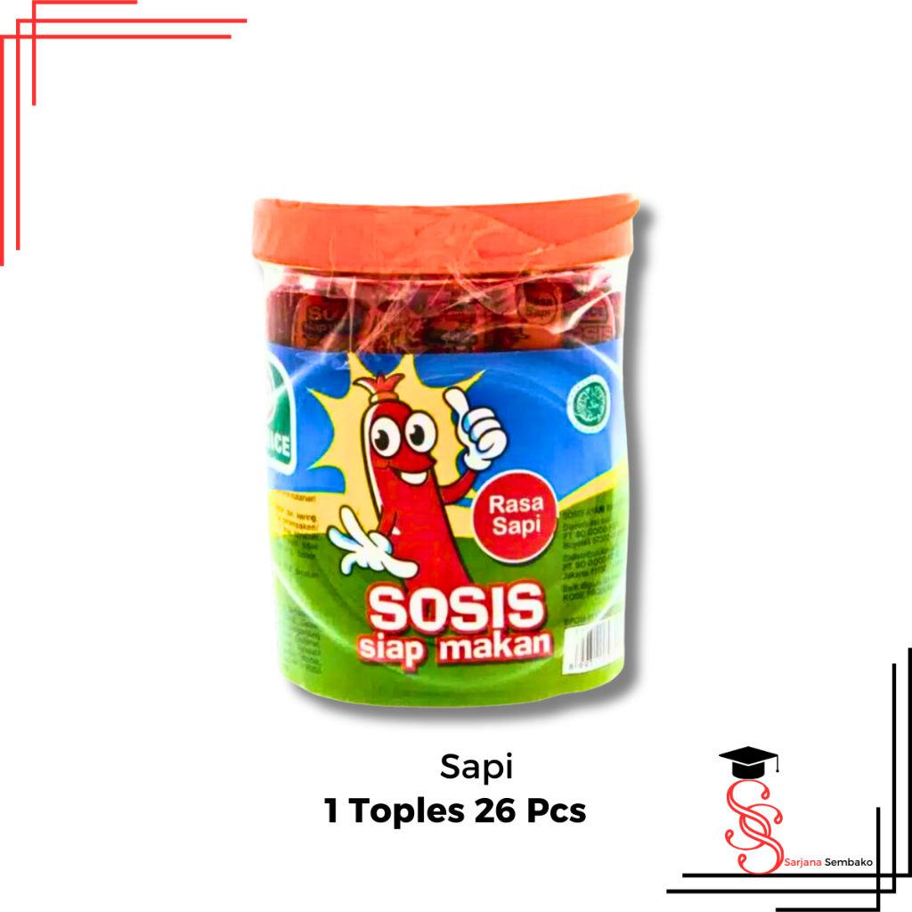 

So Nice Sosis Sapi Siap Makan - 1 Toples