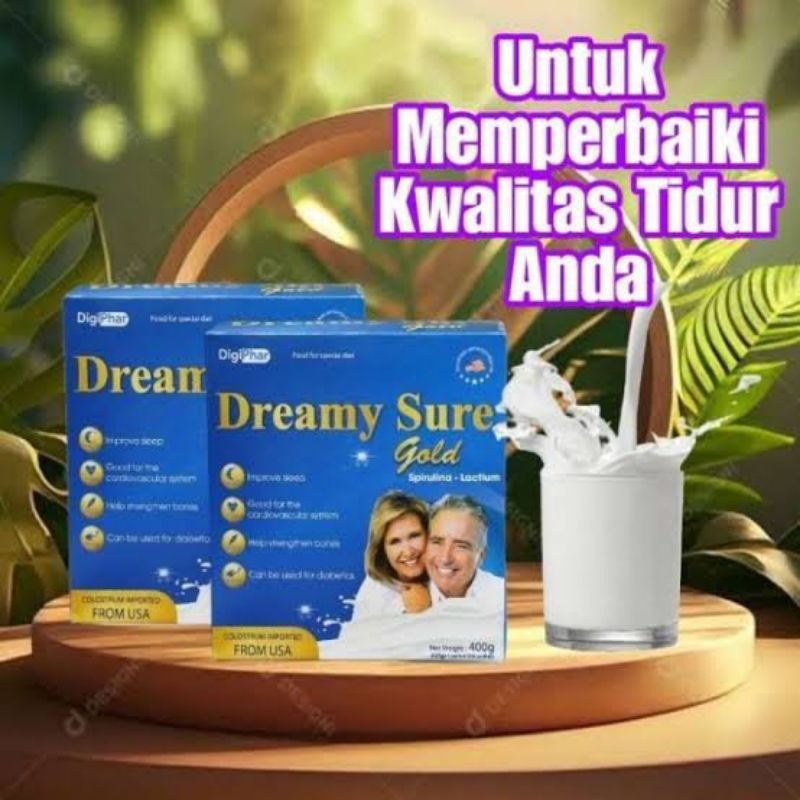 

Dreamy Sure Gold Usa 100% Asli Original susu untuk atasi insomnia dan susah tidur
