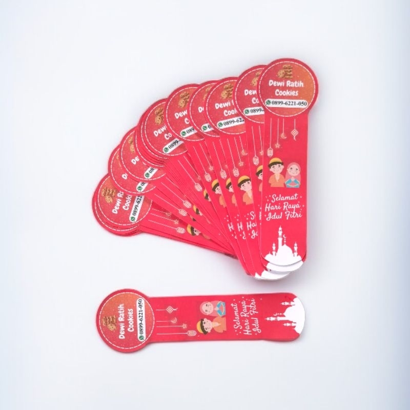 

Stiker Label Lidah Toples | Label Makanan & Kemasan Hampers Packaging Custom Nama & Logo | Balik