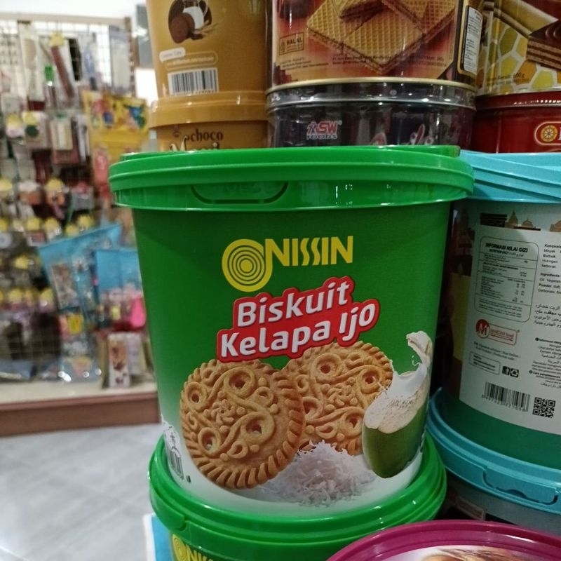 

Nissin Biskuit Kelapa Ijo Bucket 350gr