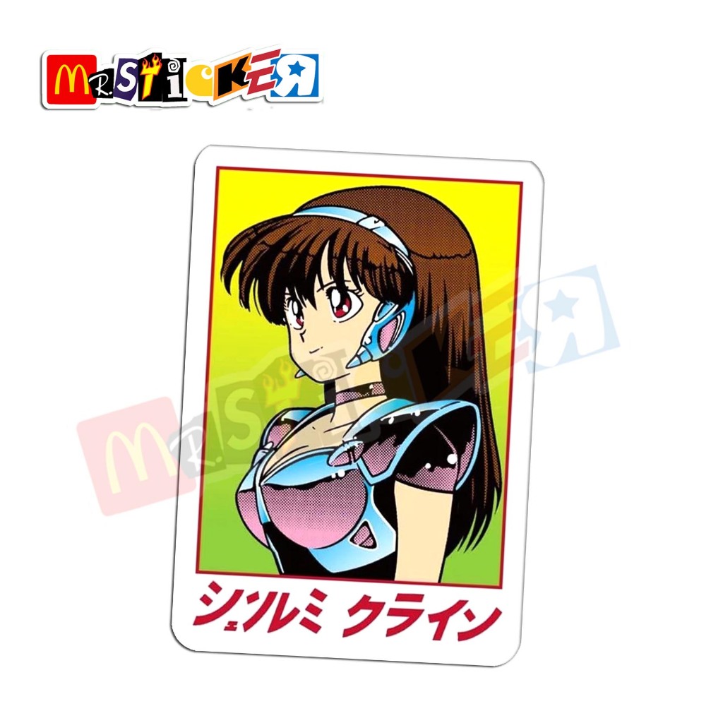 sticker hook ups skateboards anime dream girl graphic logo stiker