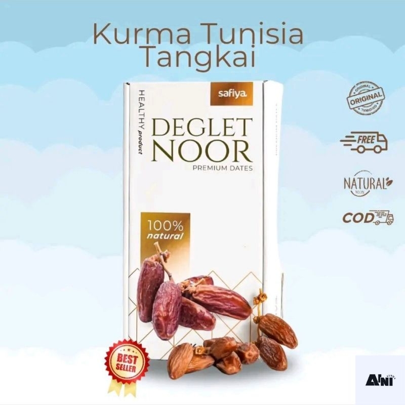 

Kurma Tunisia tangkai Safiya 1KG teman buka puasa dan saat sahur