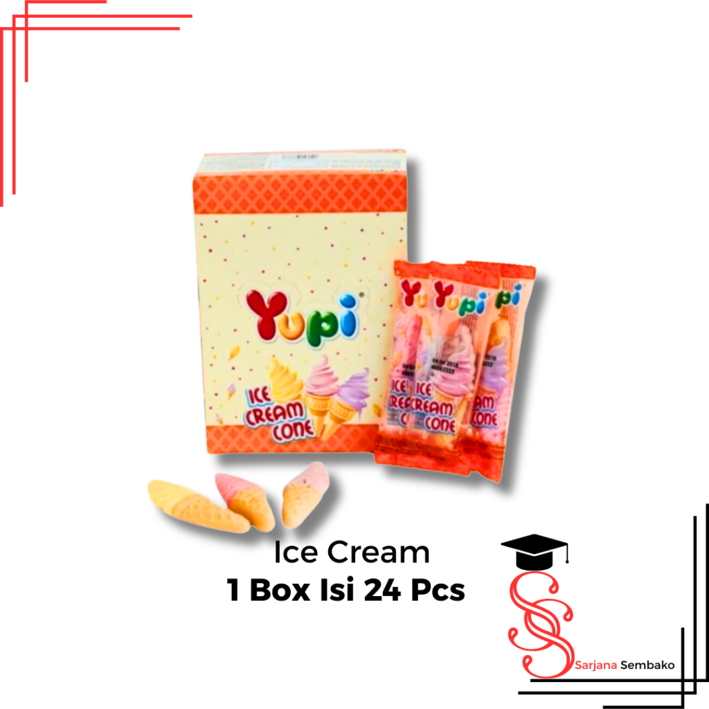 

Yupi Candy Gummy Ice Cream - 1 Box