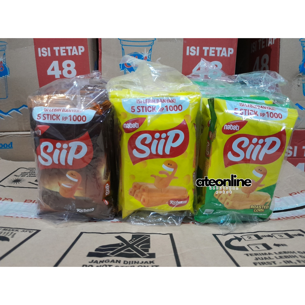 

Siip Stick 1000 Keju/Jagung Bakar/Cokelat Extrudat [isi 10 bungkus @12gr]