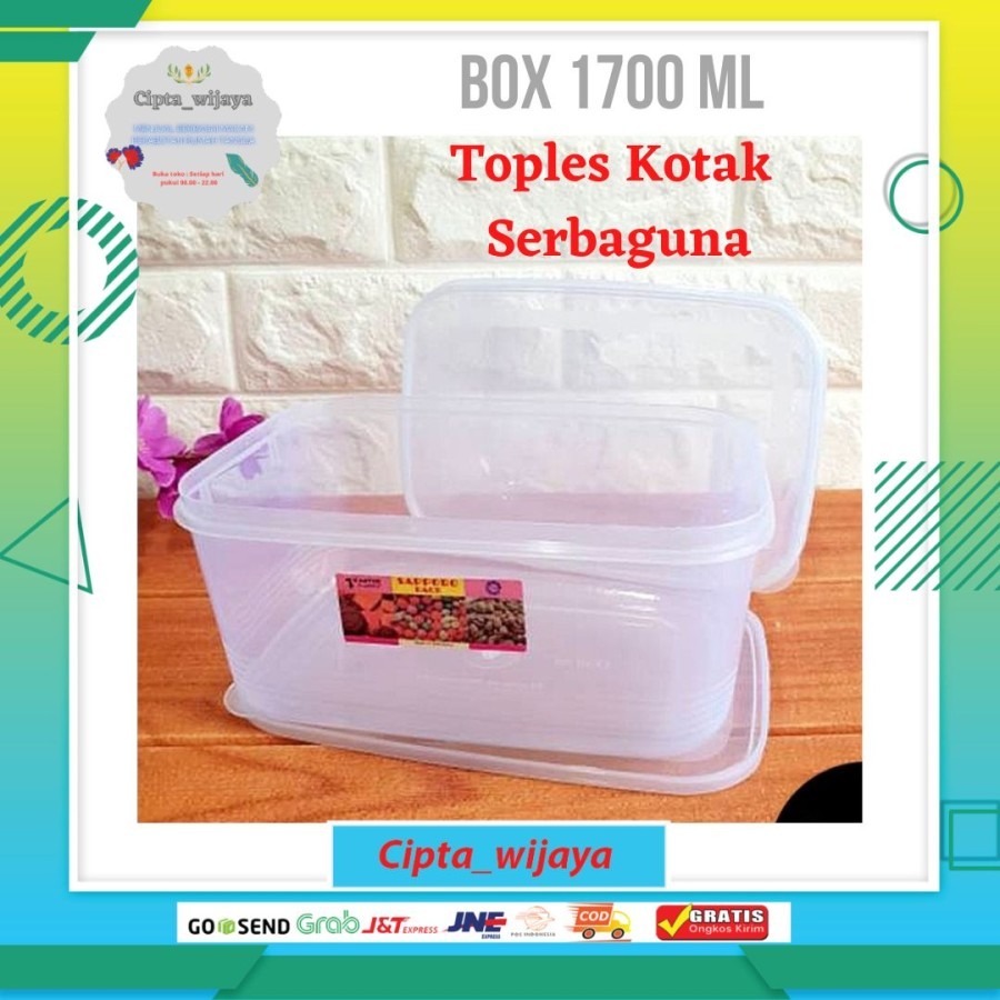 Sealware Box Makanan Bening Saporo TANTOS/Box Kotak Bening Tebal Plastik SAPORO TANTOS