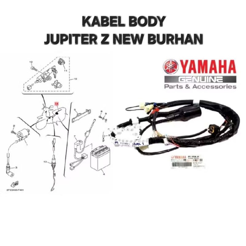 KABEL BODY JUPITER Z NEW BURHAN ORIGINAL