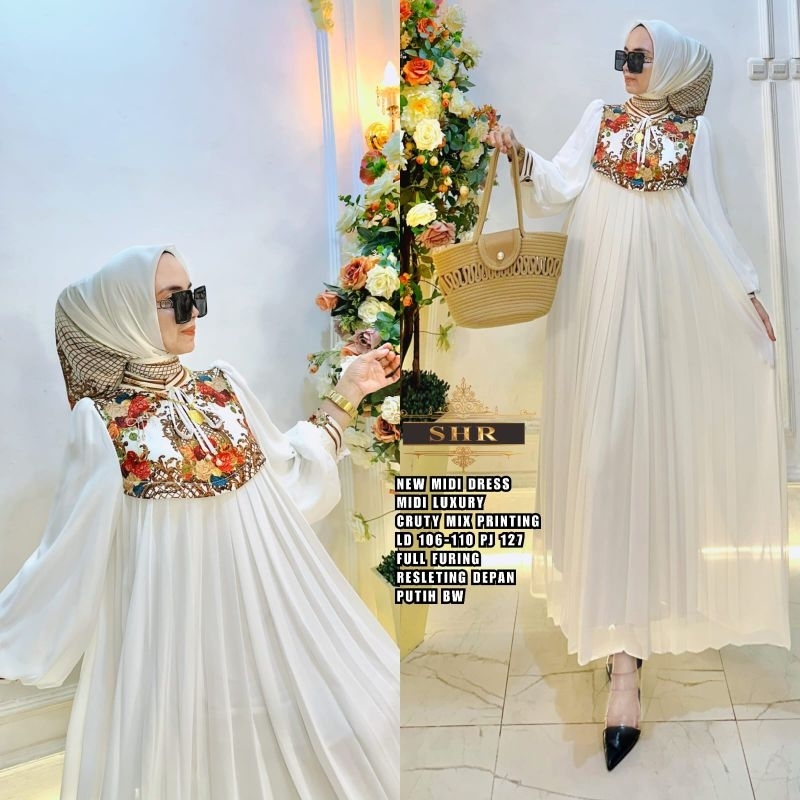 SHR MIDI LUXURY DRESS CERUTY