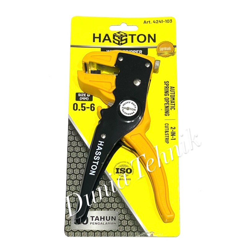 Tang Kupas Kabel HASSTON Prohex Tang Potong Kupas Kabel Wire Stripper Tang Kupas Kabel 2 in 1 Tang P