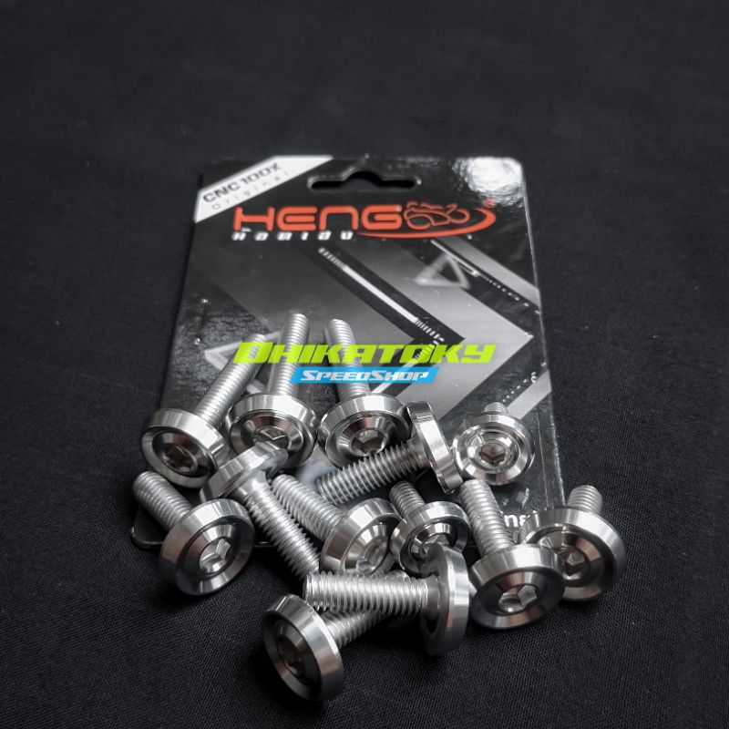 Set Baut Body Wave Supra 100 / Supra FIT New | 13Pcs | Stainless Probolt Original HENG Thailand