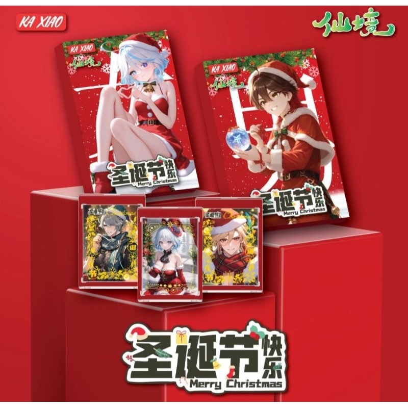*Ready Stock* Christmas Vibe Anime Card Collection Genshin Impact box