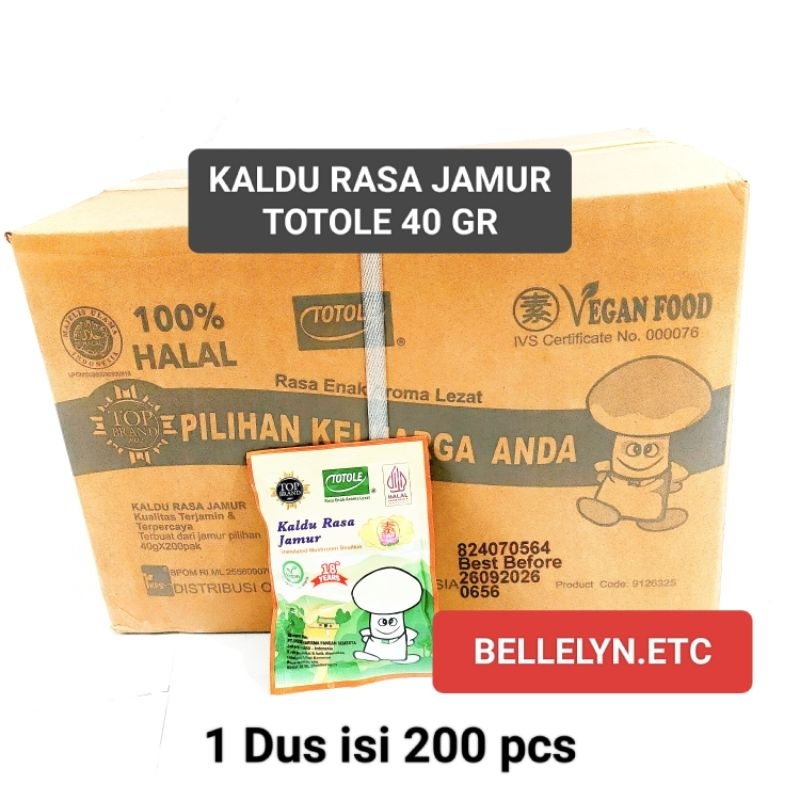 

Totole 40 gr 1 dus / karton , 1dus isi 200 pak