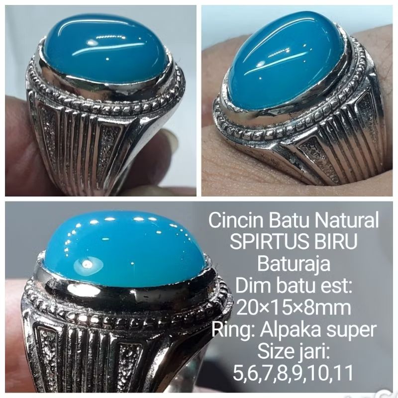 CINCIN BATU SPIRTUS BIRU NATUTAL BATURAJA