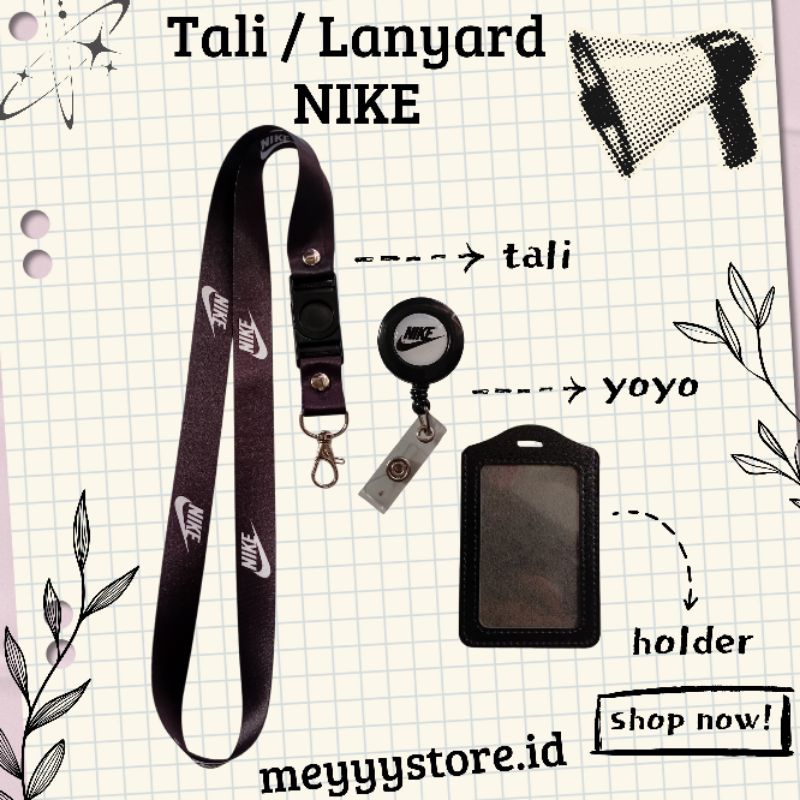 

READYYY Tali Gantungan ID CARD / Lanyard NIKE [STOCK MELIMPAH] Termurahhh Harga Grosir!