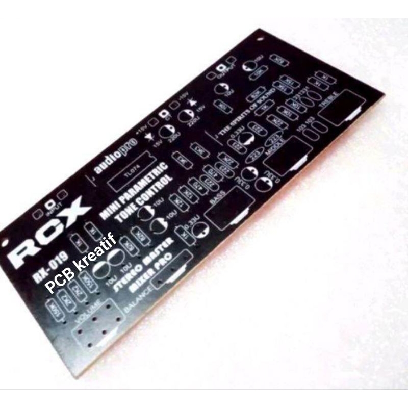 PCB tone control parametrik mini stereo