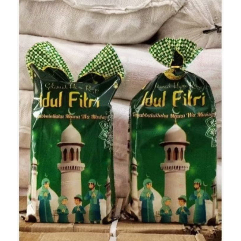

Plastik Hari Raya Idul Fitri / Goodie Bag Lebaran / Plastik Kue Kering Lebaran / Plastik Lebaran 24x45cm 12lembar