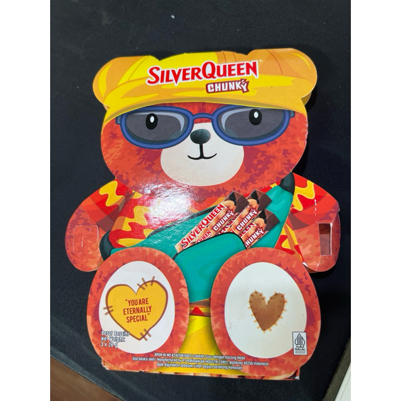

silverqueen beruang chunky bear | coklat silverqueen edisi valentine