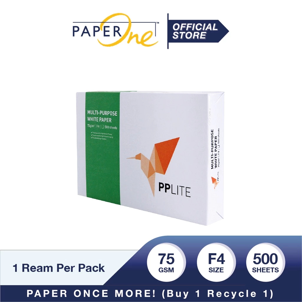 

[ RIM ] Kertas HVS 75gsm A4 & F4 PpLite / HVS A4 & F4 Paperlite isi 500 lembar