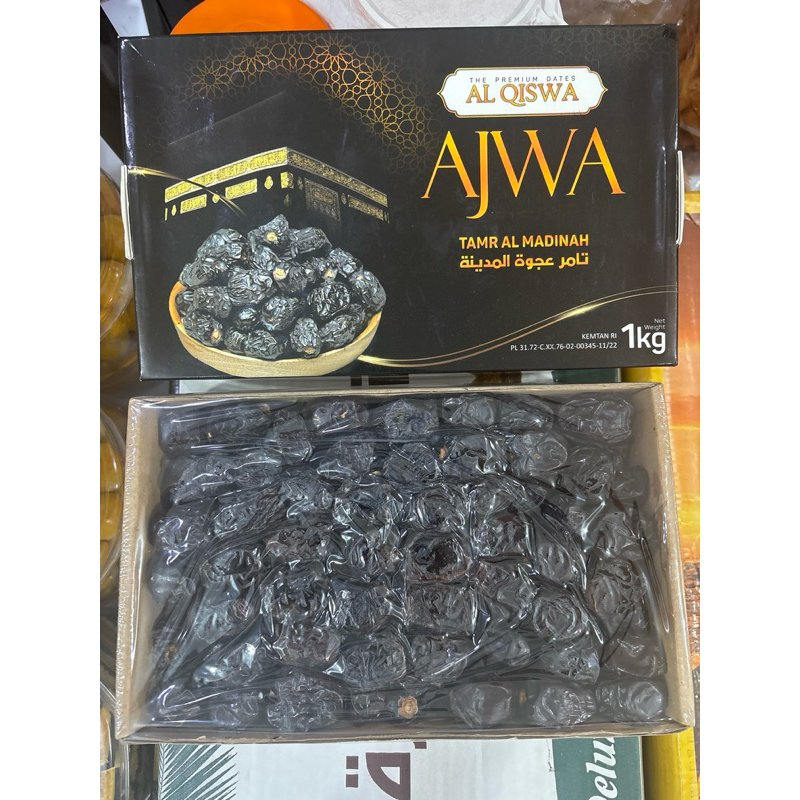 

kurma ajwa nabi premium madinah berat 1 kg | oleh haji dan umroh | makassar