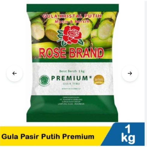 

Rose Brand Gula Pasir Premium Hijau 1 Kg
