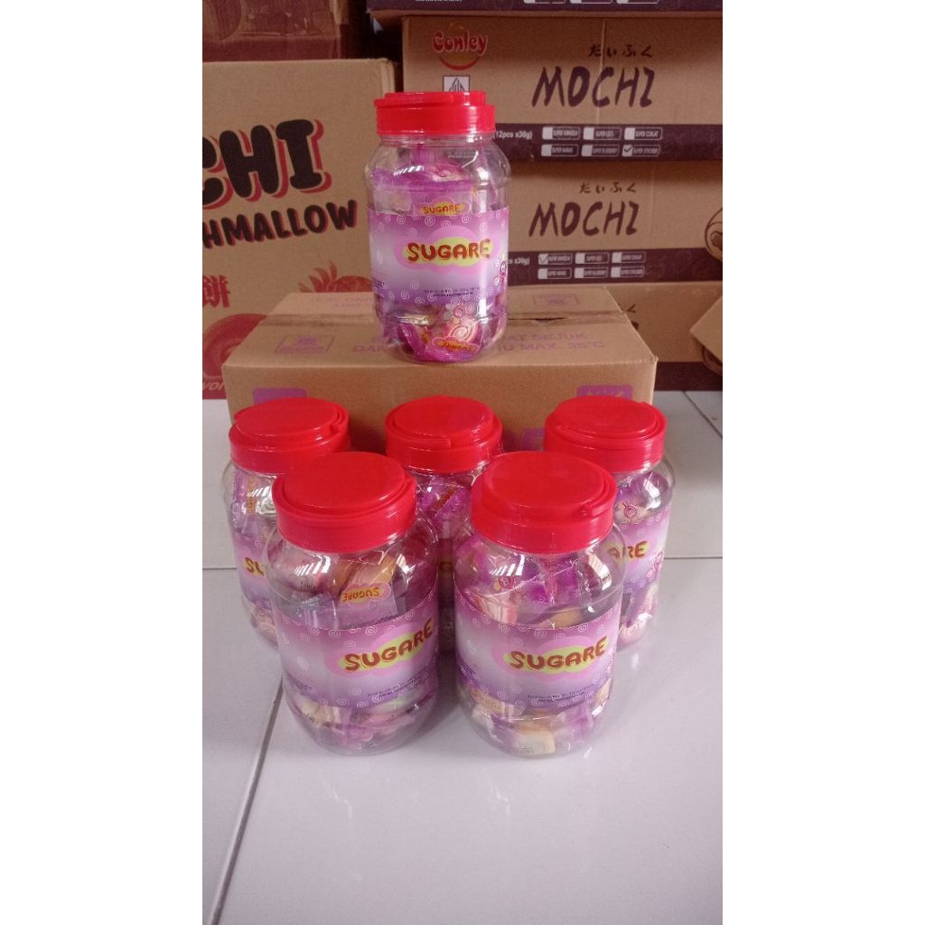 

{ Dus isi 6 Toples } Sugare /Permen Jelly Aneka Rasa Buah 300gr