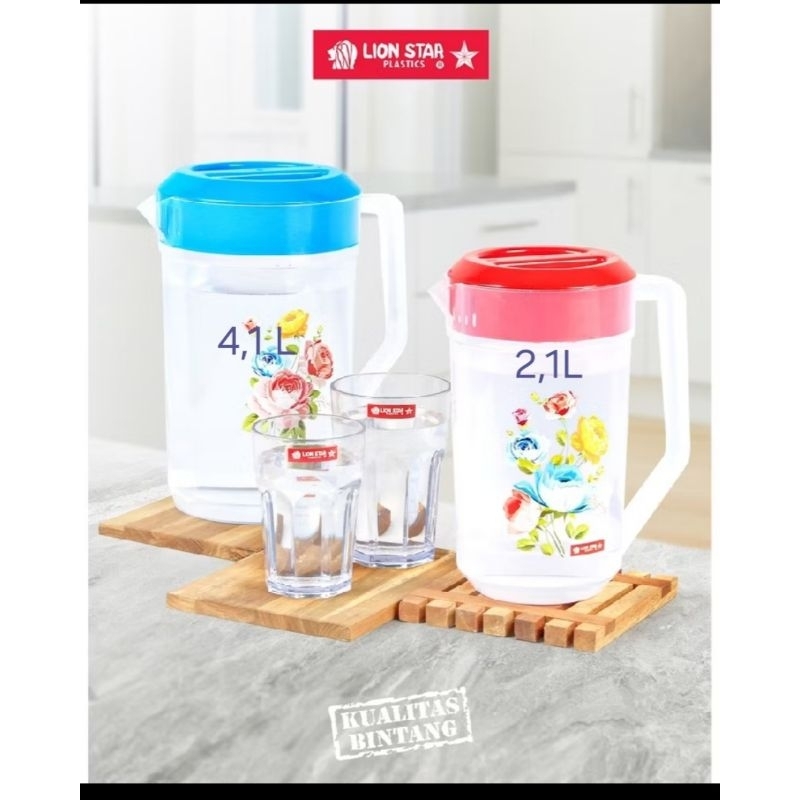 Teko Air plastik lion star 4,1 liter / Eskan plastik Lion Star - Teko air
