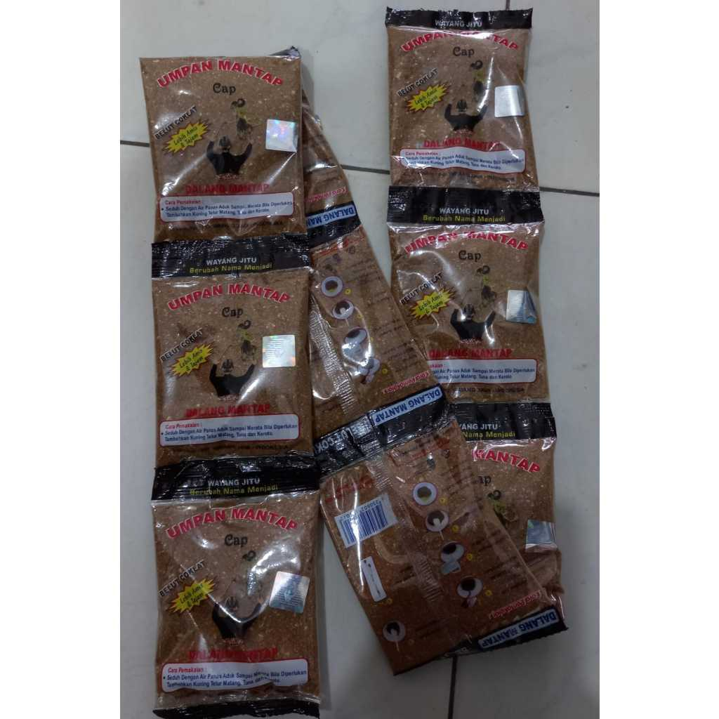 umpan mancing dalang mantap choya,tuna,belut cokelat,belut putih, vanila,jagung harga per bungkus
