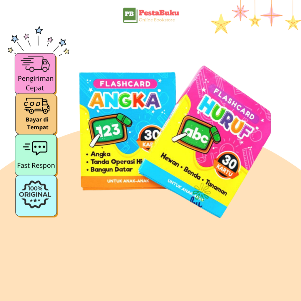 Mainan Edukasi Anak-FlashCard Anak-Kartu Anak-Flash card