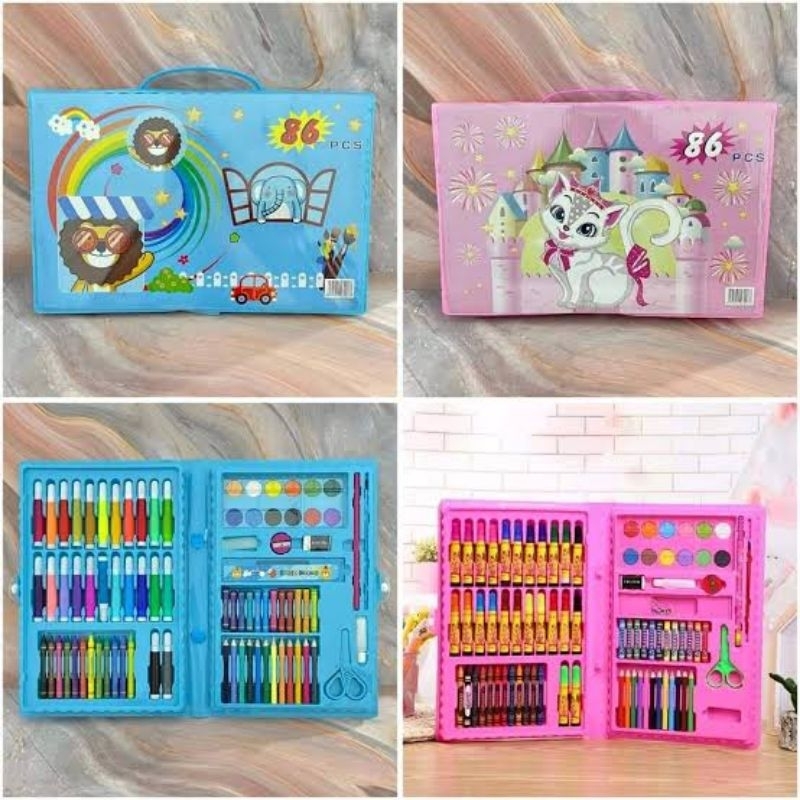 

ART SET / Crayon Set 86 in 1 / Pensil Warna / Stationary / Kado anak