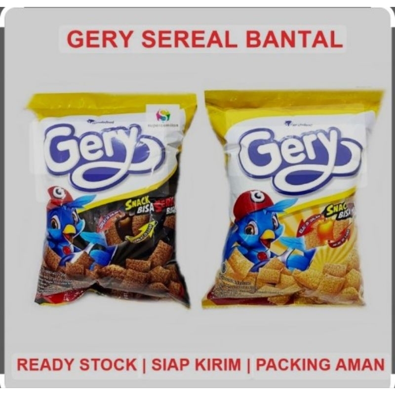 

GERY SNACK SEREAL BANTAL rasa coklat dan keju 1 renceng isi 10 saset dan 5 saset rasa mantap