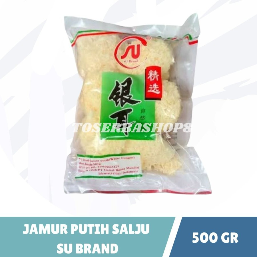 

SU Brand Jamur Putih Kering White Fungus 500gr / Jamur Salju