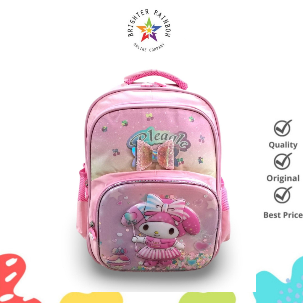 TAS POLO EAGLE 1693 RANSEL ANAK SEKOLAH  TK/SD PEREMPUAN KARAKTER