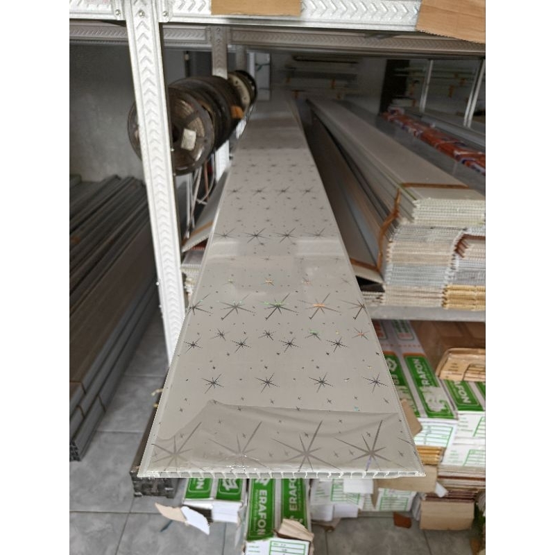 plafon pvc-atap rumah-pvc-plafon pvc panjang 1 meter x lebar 20cm