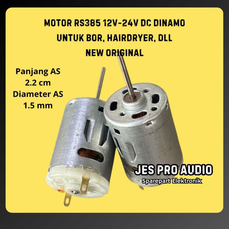 DINAMO DC RS385 / RS-385 12V-24V