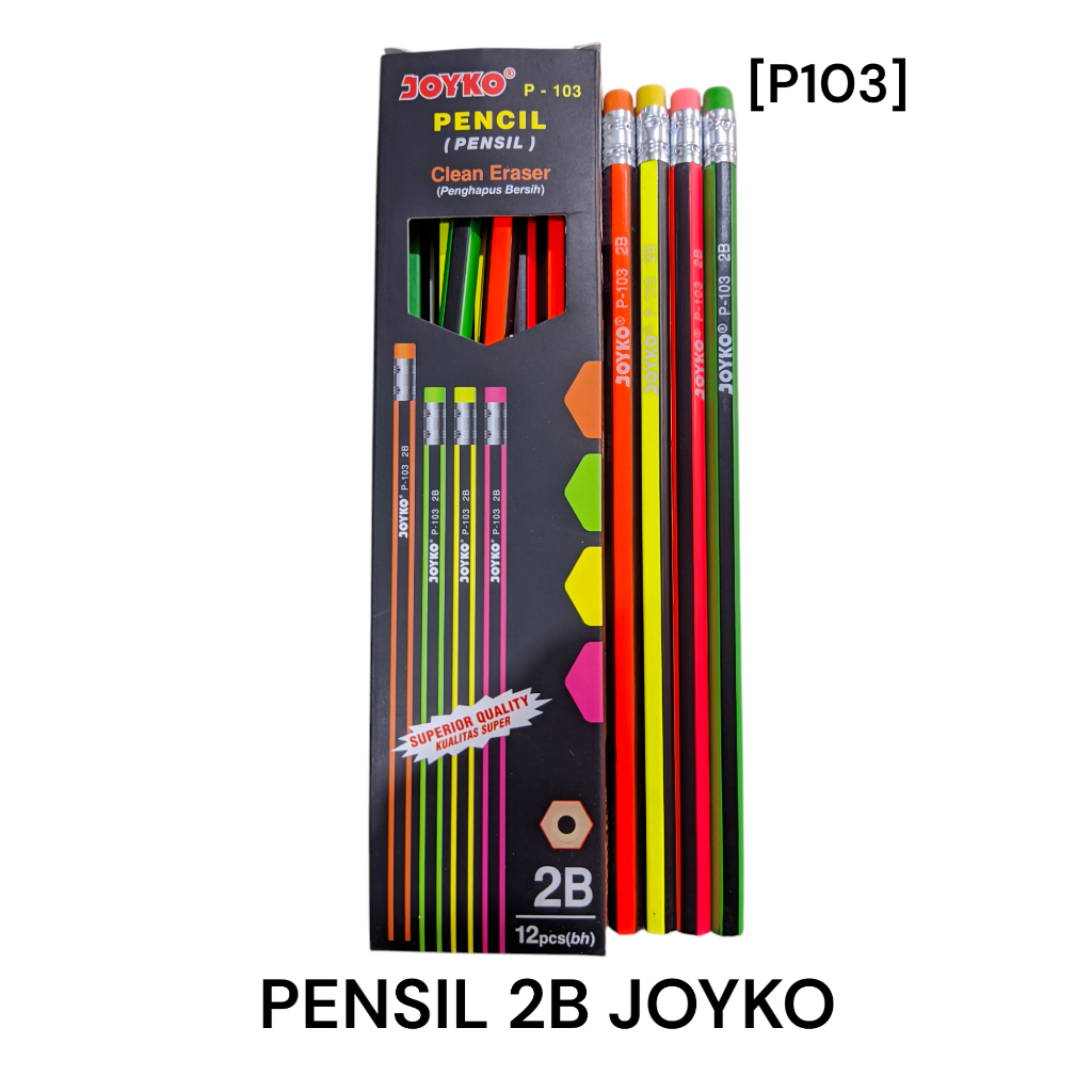 

PENSIL 2B JOYKO P-103 ADA PENGHAPUSNYA (LUSINAN)