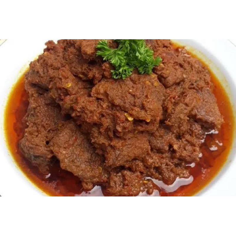 

Rendang daging 300gr isi 6 potong