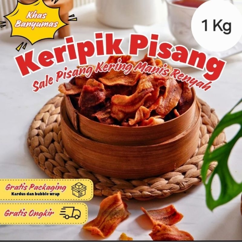 

Kripik Pisang Renyah/Sale Pisang Gurih Khas Banyumas
