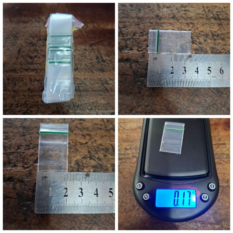 Plastik klip 2x3.5 atau 2x3 klip hijau bahan tebal