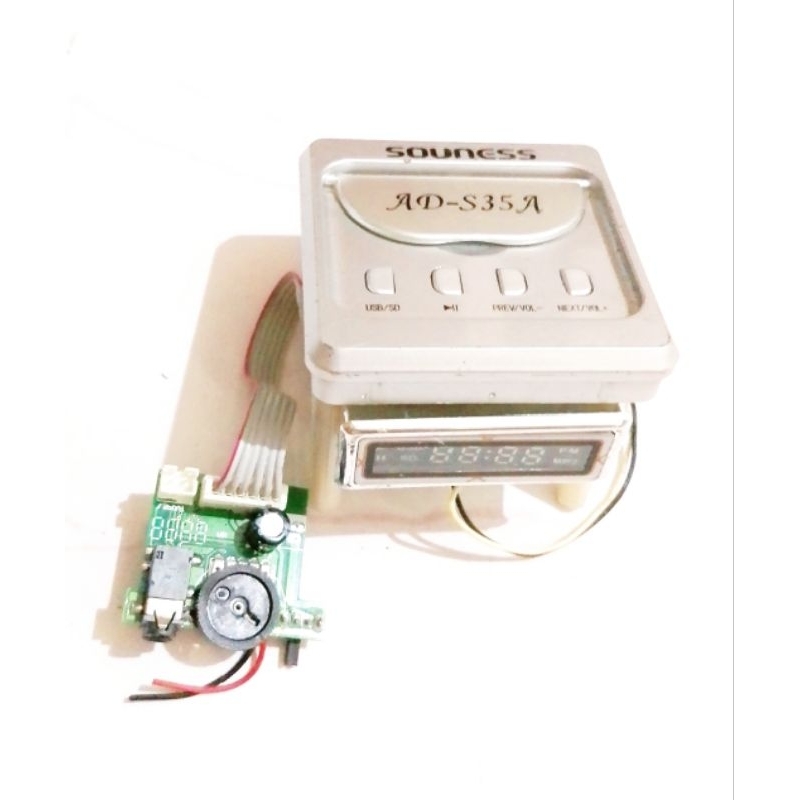 Modul Music Box copotan indikator Digital LED MP3 Aux memory card (non bloetooth)