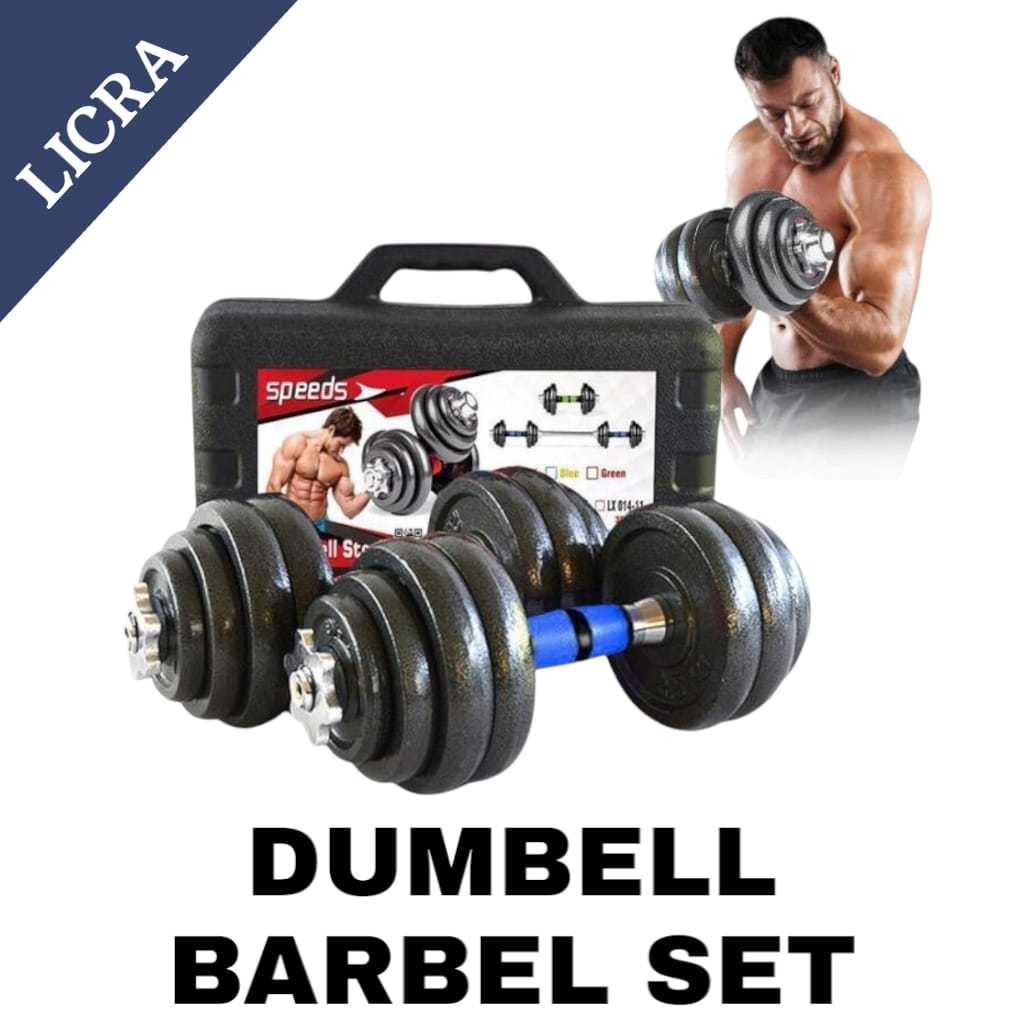 Dumbell Barbel Besi Set 30 Kg Tiang Angkat Beban Besi Stainless 30 KG Kg dumbell Barbel