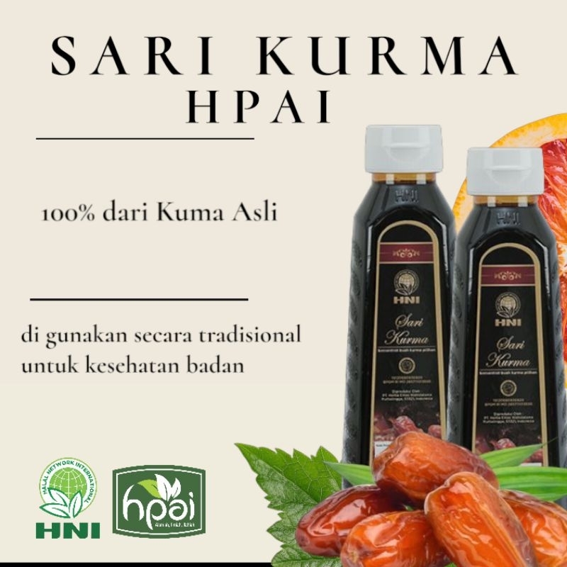 

Sari Kurma 100% dari Kurma Asli HNI HPAI