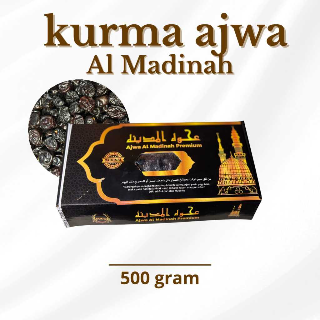 

Murah Kurma ajwa/kurma nabi asli madinah 500gr