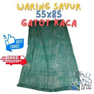 WARING UK. 55X85 HIJAU MERK GATOT KACA (min.25lbr) bonus biji tanaman