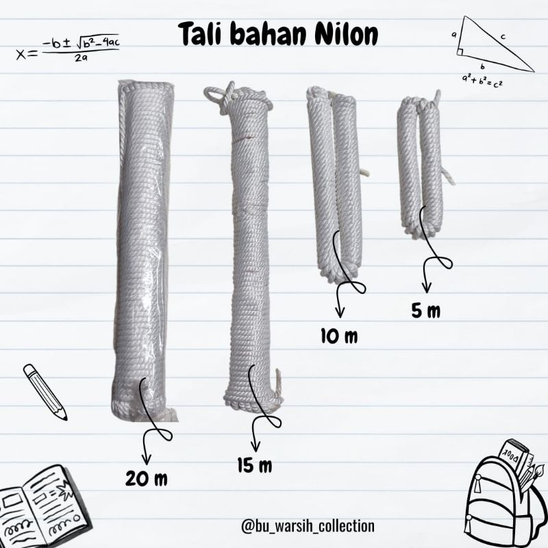 

Tali nilon 5m & 10m