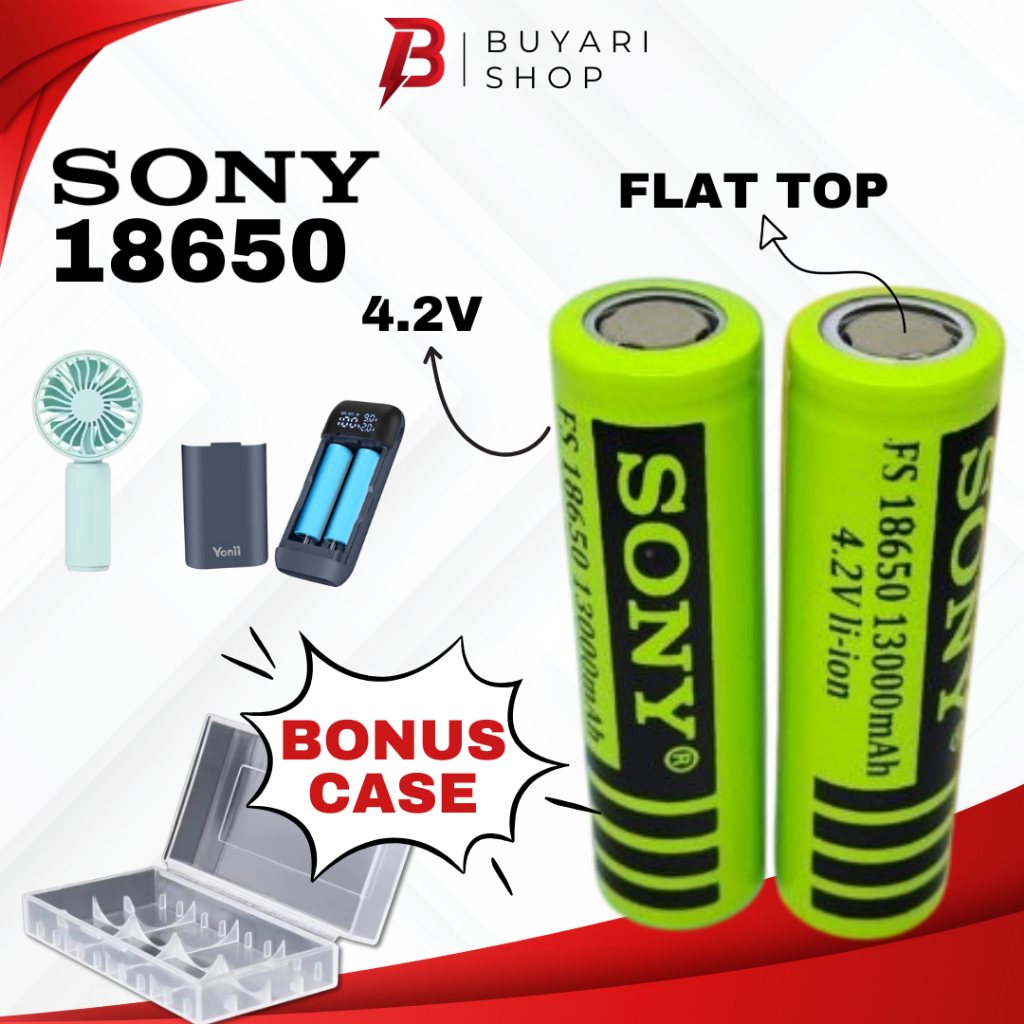 ORIGINAL BATERAI SENTER - BATERAI KIPAS ANGIN PORTABLE MINI - BATERAI 18650 BATRE 18650 Baterai 1865