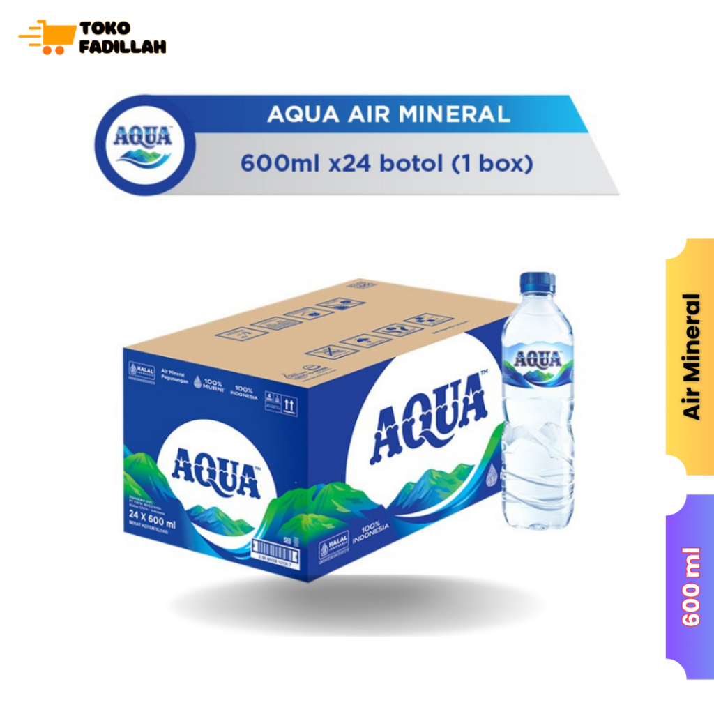 

AQUA Air Mineral 600 ml x 24 pcs (1 Dus)