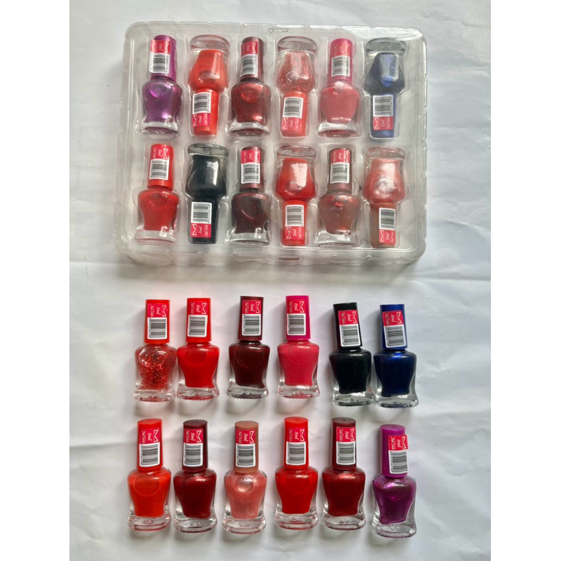 12 Pcs kutek dewasa kutek nail art warna kutek grosir
