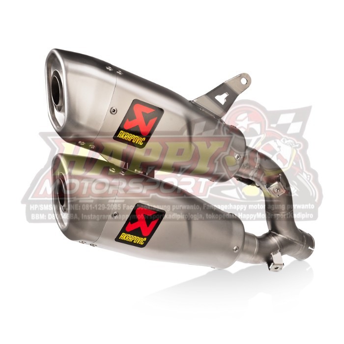 Knalpot Akrapovic Ducati Monster Titanium Original