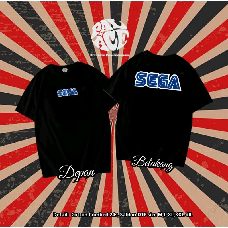 Kaos SEGA T-shirt custom kece