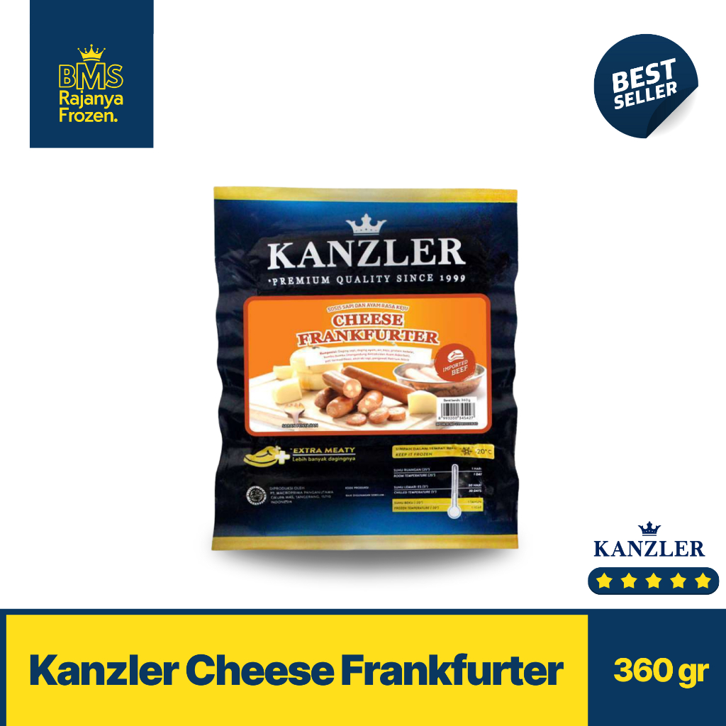 

Kanzler Cheese Frankfurter 360gr